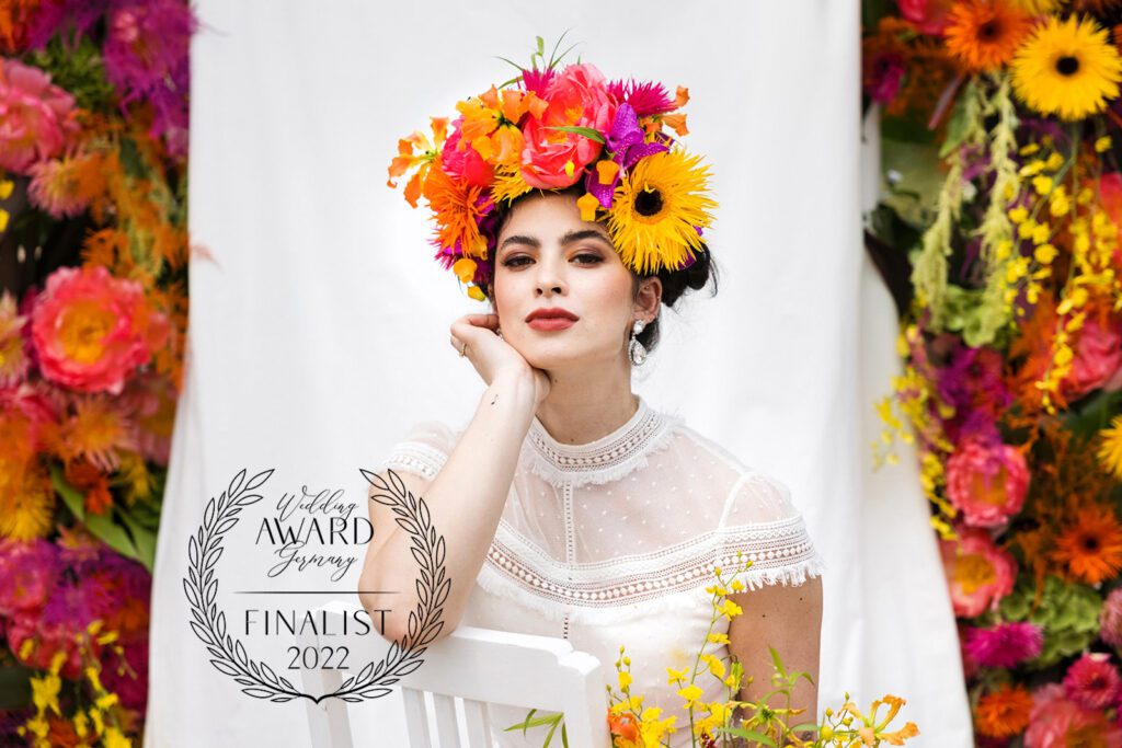 unser model als Frida Kahlo