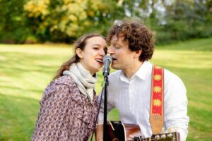 Hochzeit auf Gut Bliestorf – empfang vor der tür