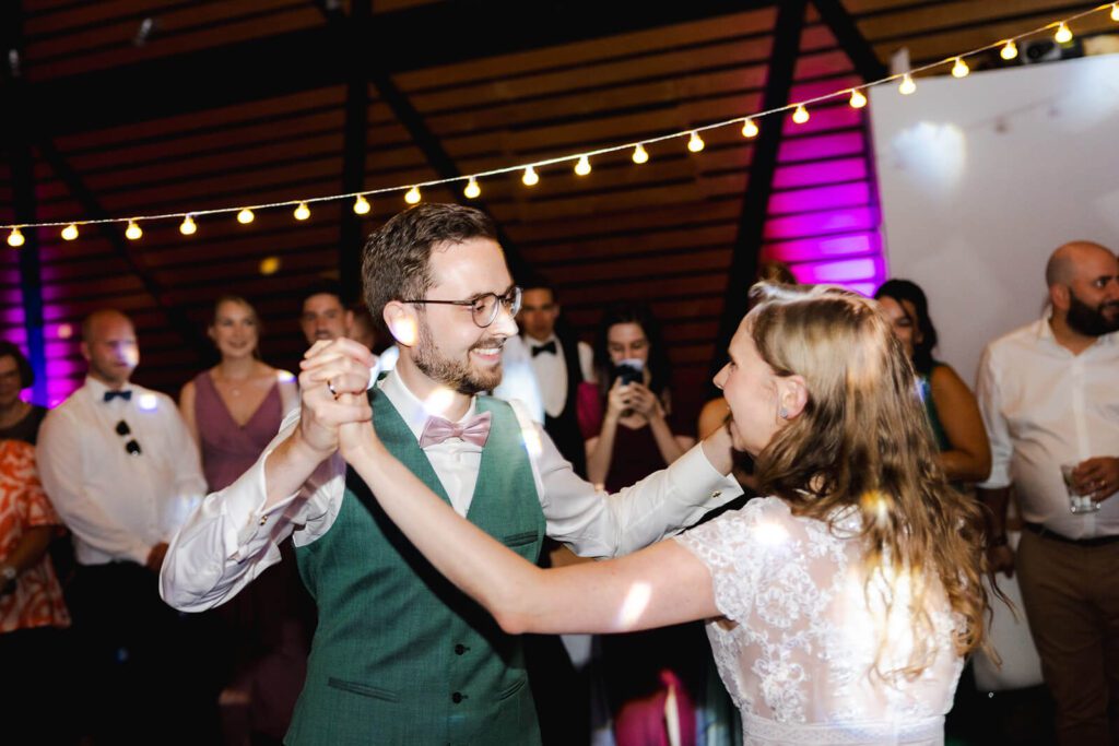 Abendstimmung rund um den dänischen Pavillon während der Hochzeitsfeier.